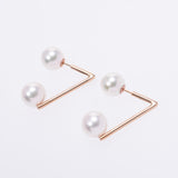 Other Akoya Pearl Pears Women's K18YG Earrings New Silgrin