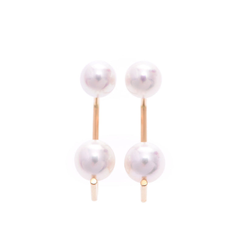 Other Akoya Pearl Pears Women's K18YG Earrings New Silgrin