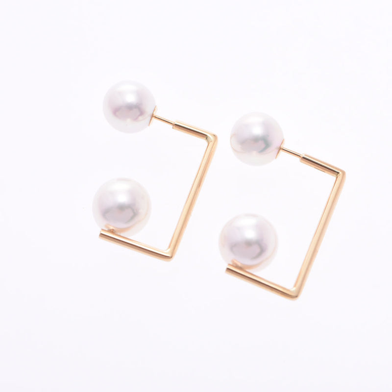 Other Akoya Pearl Pears Women's K18YG Earrings New Silgrin