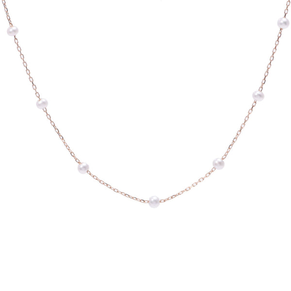 Other Pearl Women Freshwater Pearl / K18PG Necklace New Silgrin