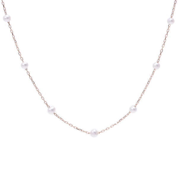 [Summer Selection 30,000 or less] Other Pearl Women Freshwater Pearl / K18PG Necklace New Silgrin