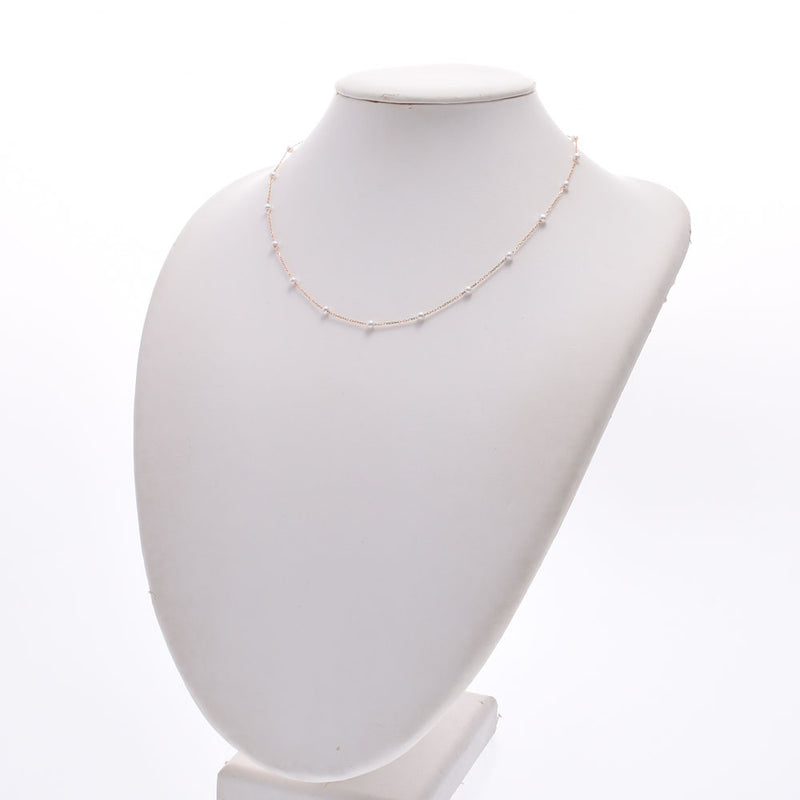 Other Freshwater Pearl Station Necklace Ladies K18PG Necklace A-Rank Used Sinkjo