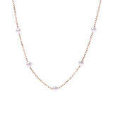 Other Freshwater Pearl 3mm Ladies K18 YG Necklace New Silgrin