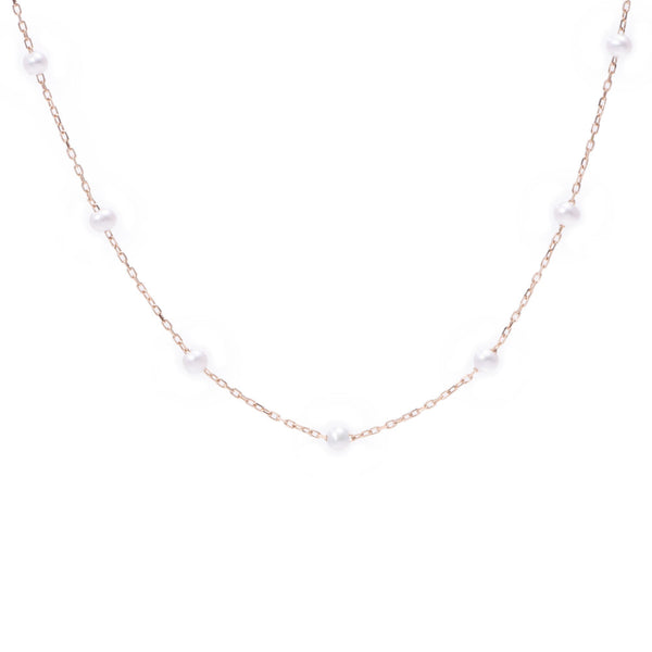 [Sinko Summer Selection] Other Pearl Women Freshwater Pearl / K18PG Necklace New Silgrin