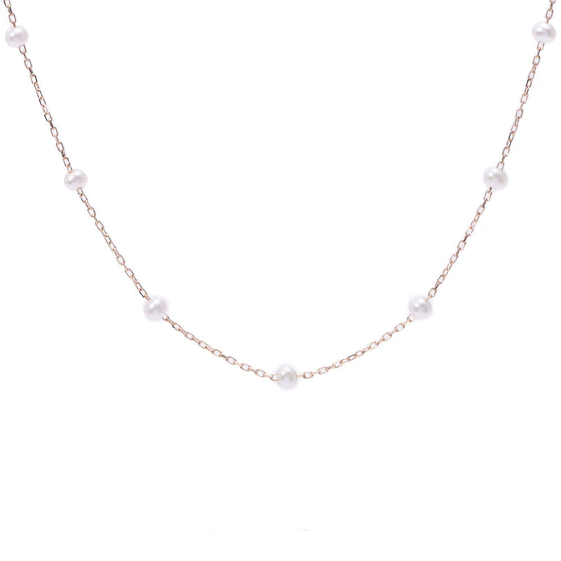 [Summer Selection 30,000 or less] Other Pearl Women Freshwater Pearl / K18PG Necklace New Silgrin