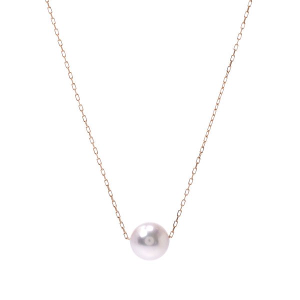 Other Akoya Pearl 7.5mm One-grain Pearl Women's K18YG Necklace New Silgrin